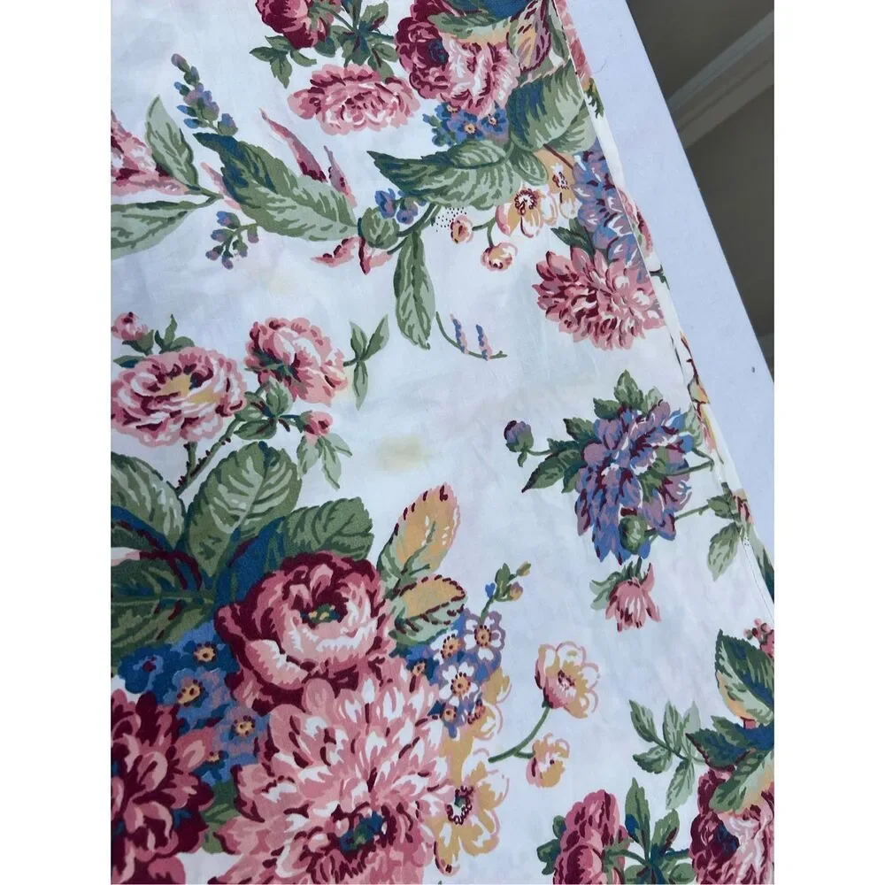 Wamsutta King ruffle flowers pillowcase vintage USA Easycare‎ Supercale 40x19
